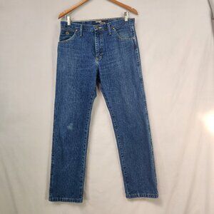 Wranglers Denim Jeans Mens 32x30 Blue George Strait Collection Western Cowboy